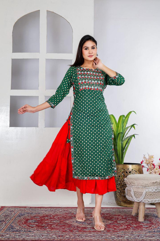 کفتان بلند هندی گلدوزی