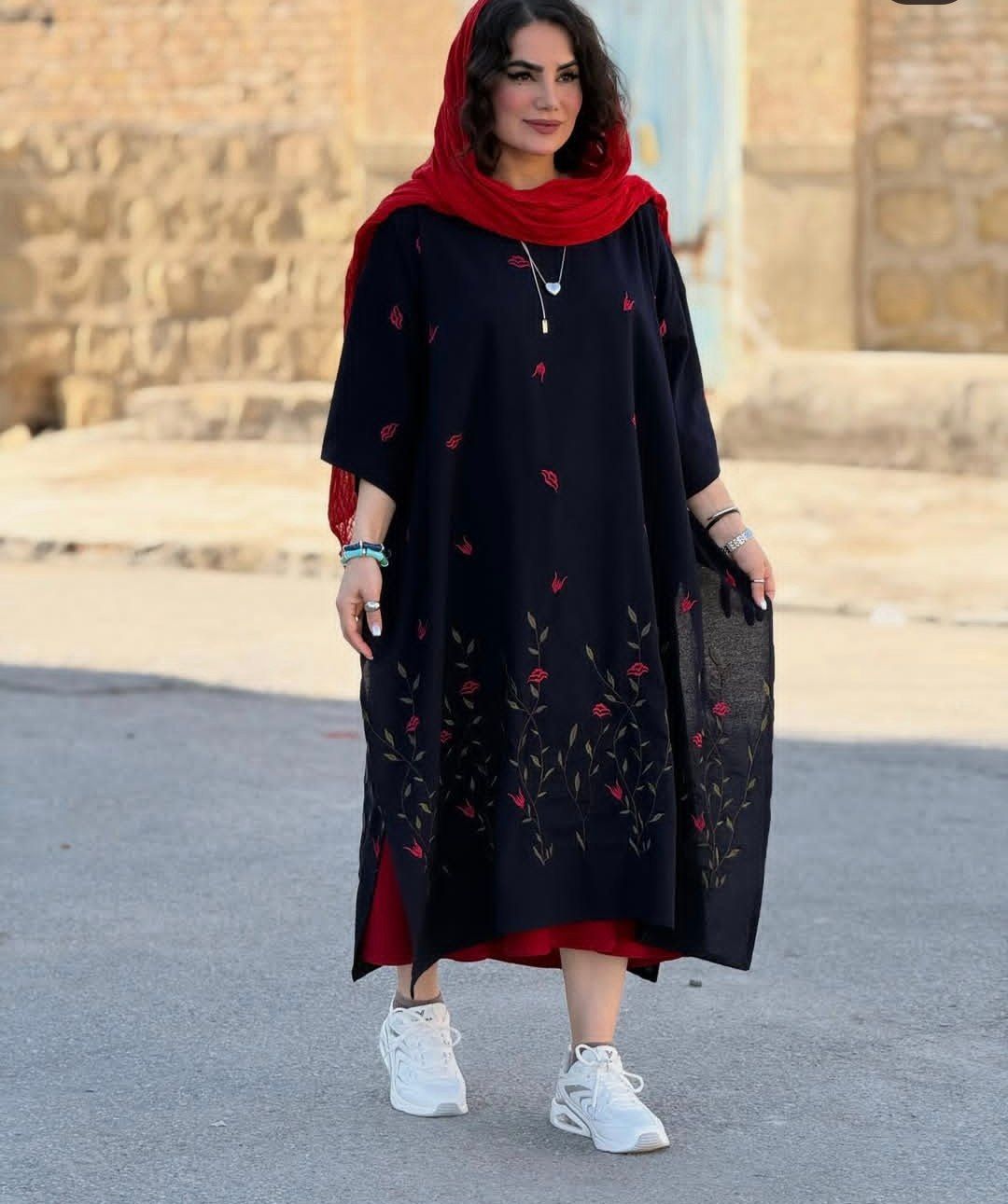 پانچ جلو بسته لینن گلدوزی
